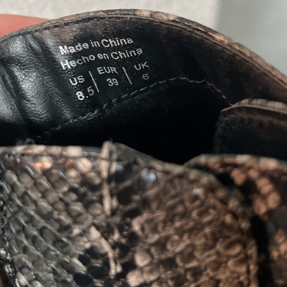 Call It Spring Black and Gray Lace Up Boots - Picture 7 of 10